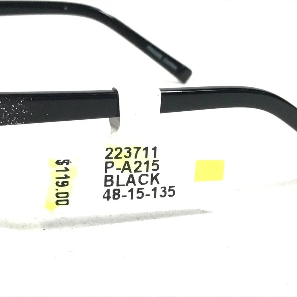 Converse Kids Eyeglasses Frames A215 BLACK Rectangular Glitter Sparkle 48-15-135
